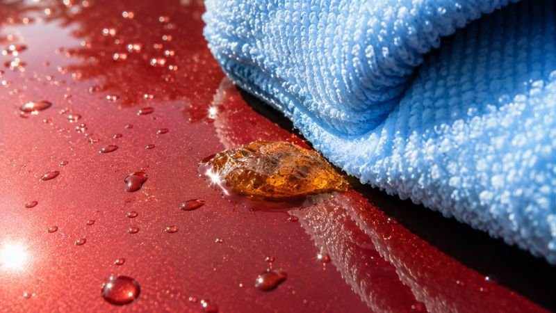 how to remove tree sap from car paint