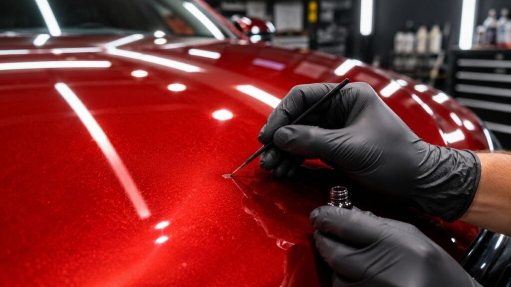 how to fix paint chips on car - featured image