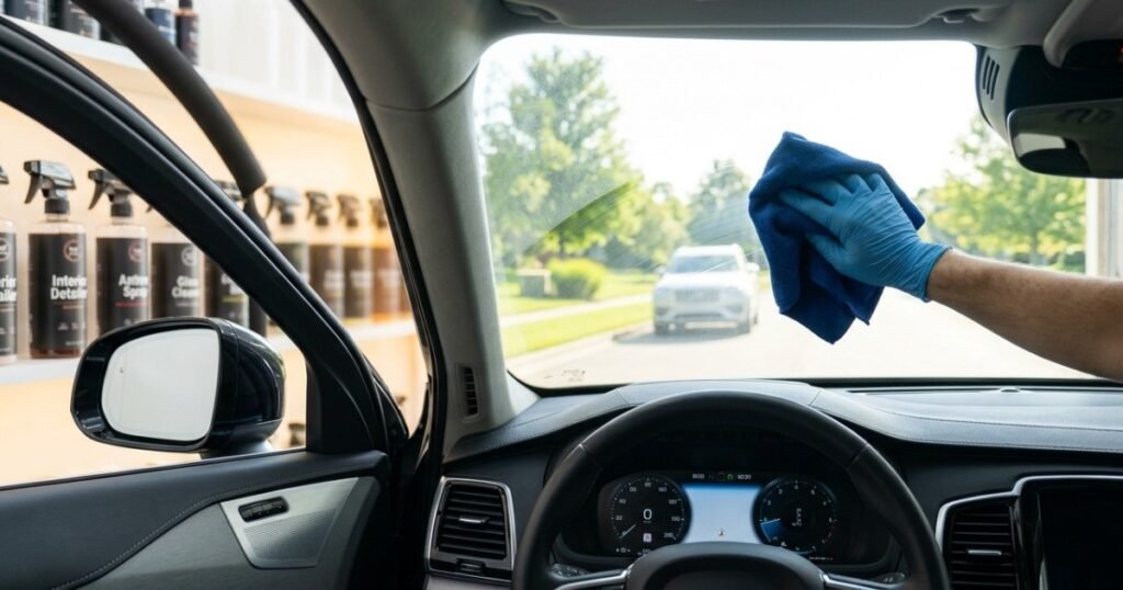 How to clean car windows to remove interior glass haze perfectly